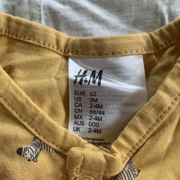 3 pack cotton pyjama jumpsuit - Picture 3 of 4